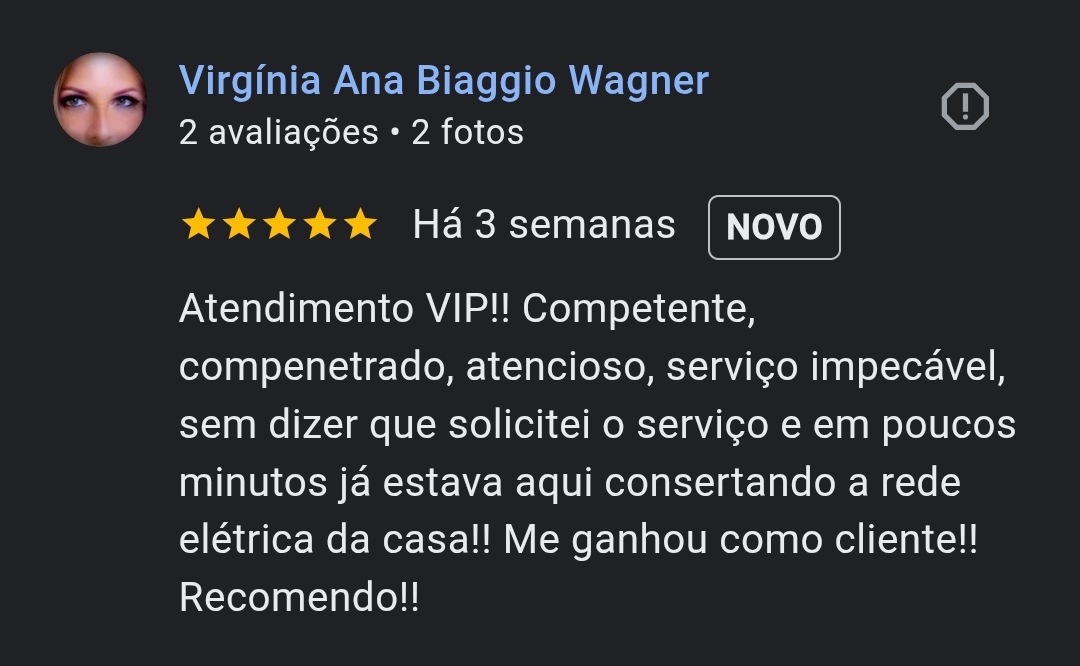 Avaliação 5 estrelas virginia